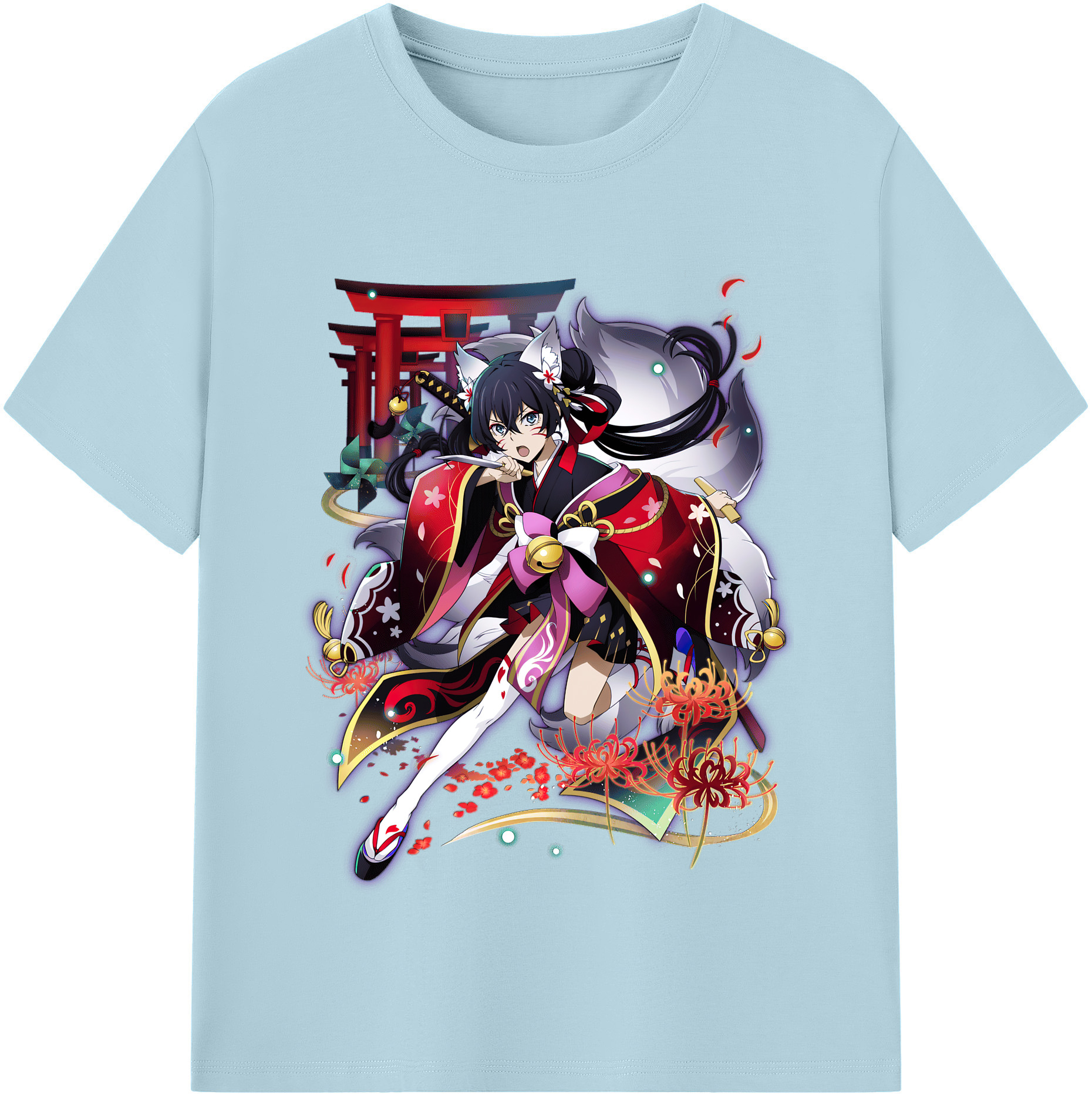 （画像用） 文豪ストレイドッグス Bungo Stray Dogs 綿100％半袖Tシャツ（フロントプリント）